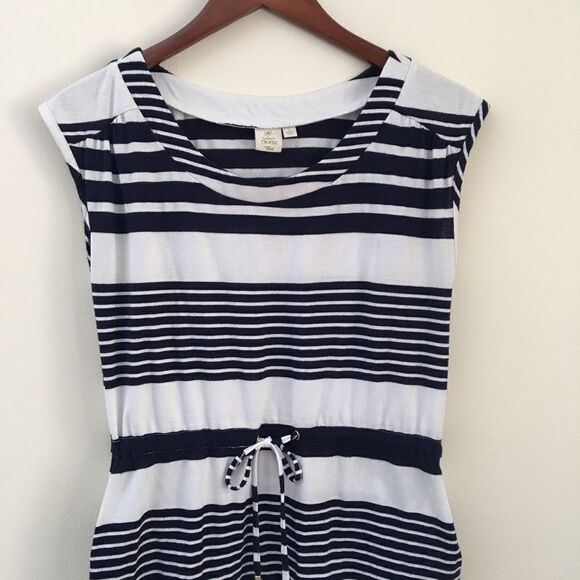 Saint Tropez West white & navy stripe dress with pockets | Small - Picture 2 of 7